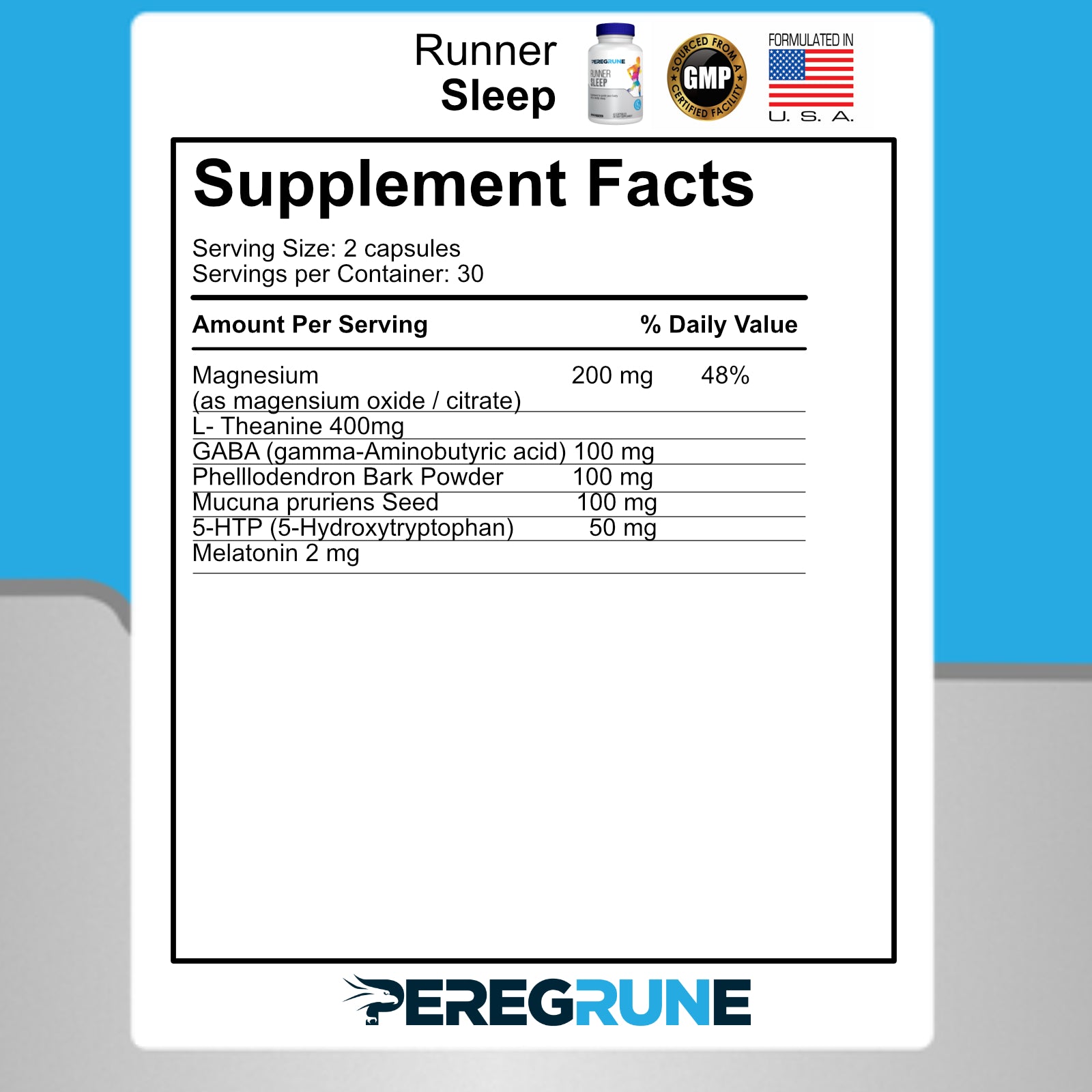 RUNNER SLEEP SUPPORT - PEREGRUNE