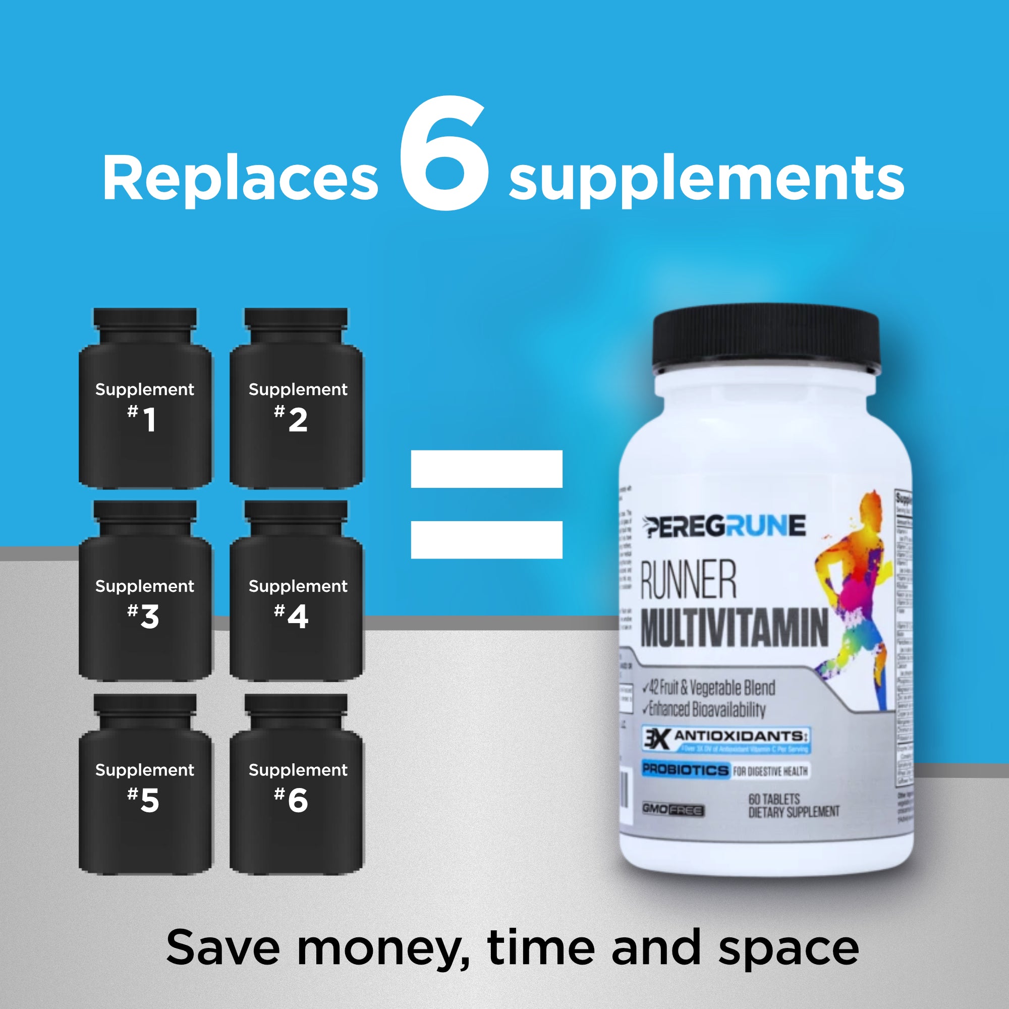 RUNNER MULTIVITAMIN & OMEGA-3 - PEREGRUNE