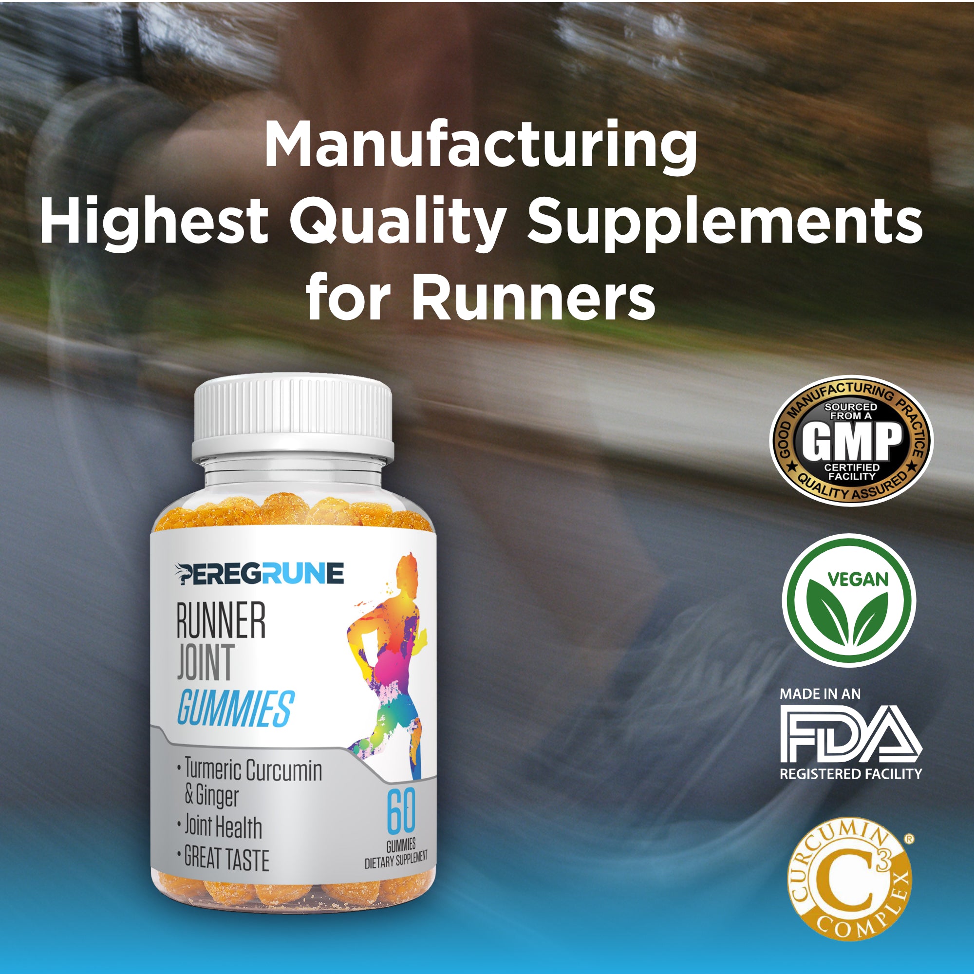 RUNNER JOINT SUPPORT - GUMMY - PEREGRUNE