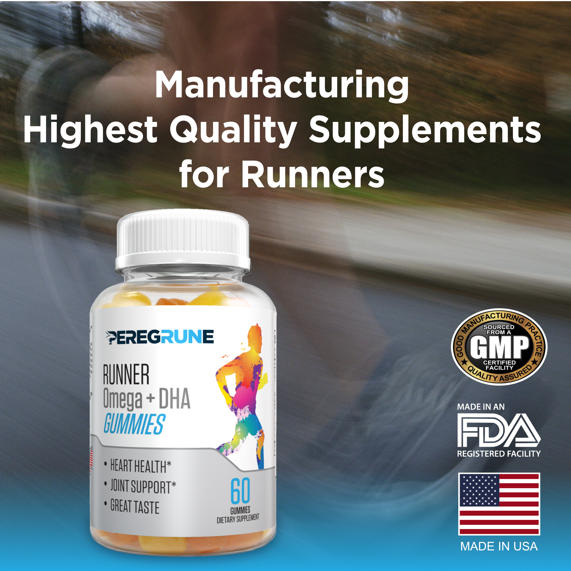 RUNNER OMEGA 3/6/9 - GUMMY - PEREGRUNE