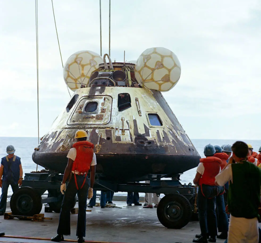 Apollo 13 Reentry material and connection to running form and runner vitamins and multivitamins
