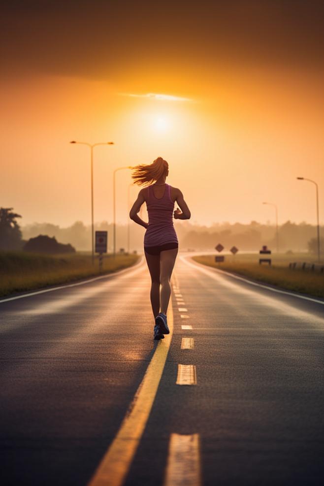 runner at sunset using peregrune runner vitamin, peregrune runner multivitamin, peregrune runner supplement
