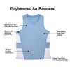 OUTLAST Running Singlet  <br> (100% Merino Wool Engineered for Runners) - PEREGRUNE